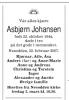 Johansen Asbjørn dødsannonse 2007 0228 Aftenposten.jpg