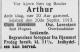 Lorentzen Arthur dødsannonse 25sept 1913 Trondhjems Adresseavis.jpg